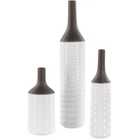 Eastman EAT-001 23"H x 5"W x 5"D,  15"H x 4"W x 4"D,  12"H x 5"W x 5"D Vase