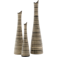 Emily EMY-002 20"H x 5"W x 5"D,  12"H x 3"W x 3"D,  16"H x 4"W x 4"D Vase