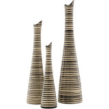 Emily EMY-002 20"H x 5"W x 5"D,  12"H x 3"W x 3"D,  16"H x 4"W x 4"D Vase