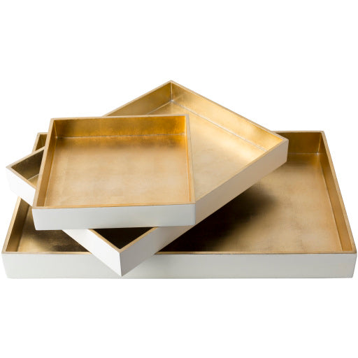 Kalista KTA-001 2"H x 11"W x 14"D,  2"H x 12"W x 20"D,  2"H x 9"W x 9"D Decorative Tray