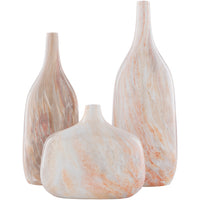 Marble MBL-002 18"H x 5"W x 7"D,  8"H x 5"W x 9"D,  15"H x 5"W x 6"D Vase