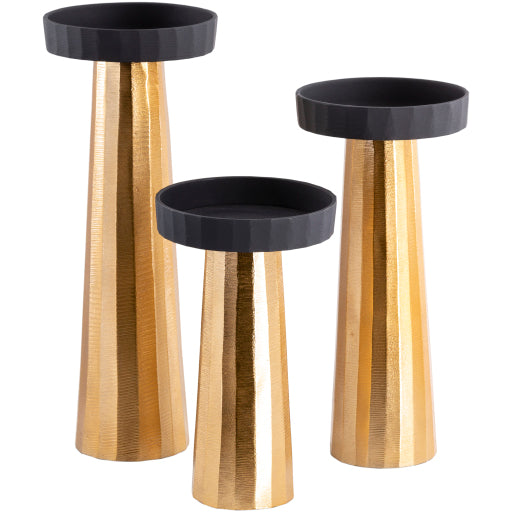 Taimur TAI-001 10"H x 5"W x 5"D,  8"H x 5"W x 5"D,  10"H x 5"W x 5"D Candleholder